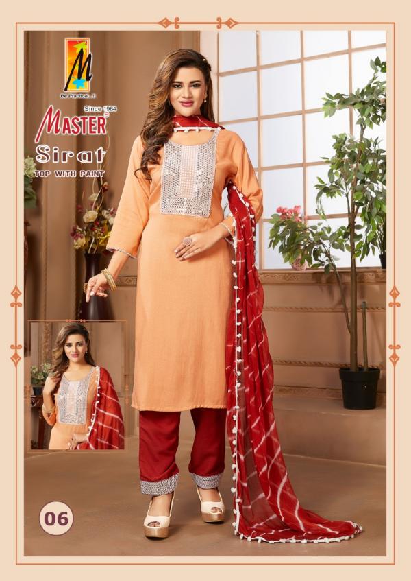 Master Sirat Fancy Kurti With Bottom Dupatta Collection